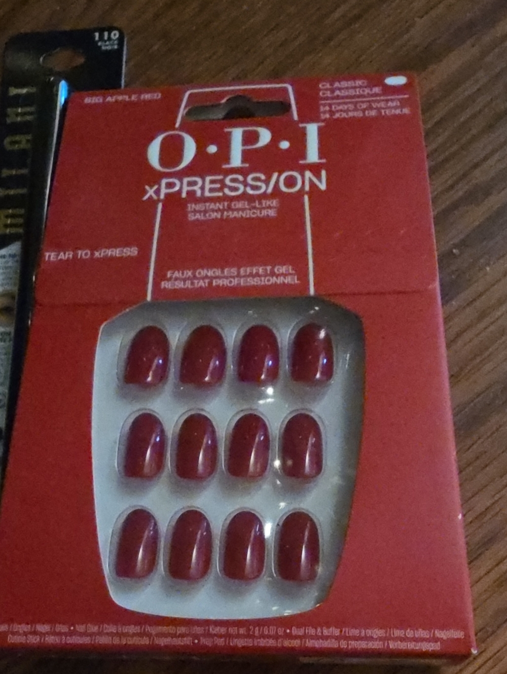 OPI xPRESS/ON False Nails in Deep Red